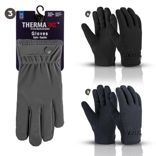 Thermaxxx Men's Gloves w/Fur Lining