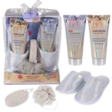 Women's 5pcs Slipper Set  Vanilla Snow /SILVER
