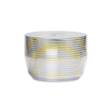 EP 10PK 14oz Soup Bowl Clear+Gold