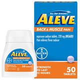 Aleve 50 Tablets Back & Muscle Pain