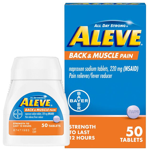 Aleve 50 Tablets Back & Muscle Pain