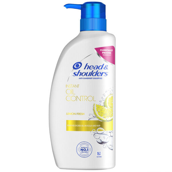 Head & Shoulders Shampoo 480ml w/ Pump Oil Control Lemon