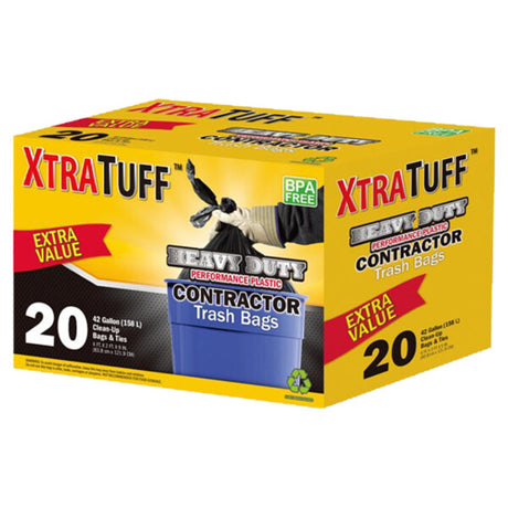 XtraTuff Trash Bag Contractor 42G 20CT Box