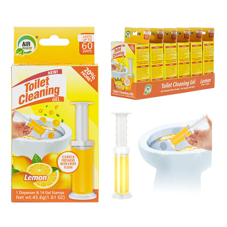 Air Fusion Toilet Cleaning Gel 1.6oz Lemon