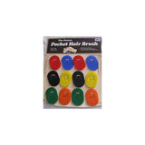 Genco Pocket Hair Brush 12ct Color