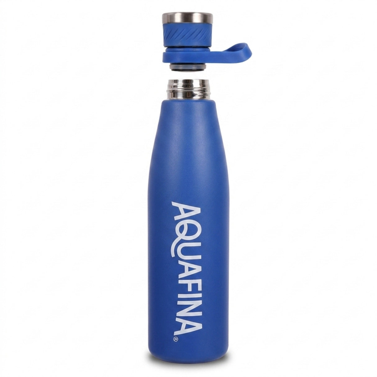 Aquafina Stainless Steel Vacuum Insulated Water Bottle with Carry Loop, 23.7 oz – Deep Blue