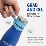 Aquafina Stainless Steel Vacuum Insulated Water Bottle with Carry Loop, 23.7 oz – Deep Blue