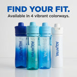 Aquafina 33 oz Sports Water Bottle with Straw Nozzle and Carry Handle – Glacier Blue